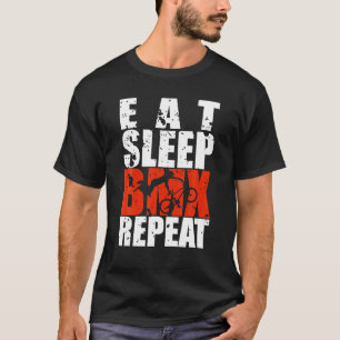 Eat Sleep BMX Repeat Funny Bike Racing Gift T-Shirt