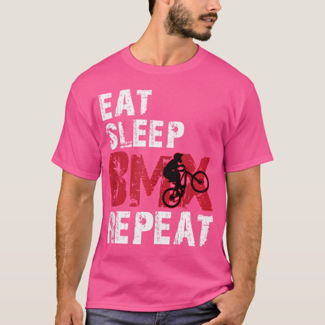 Eat Sleep Bmx Repeat T-Shirt (Front)
