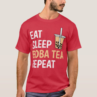 Eat Sleep Boba Tea Repeat Bubble Tea Premium T-Shirt
