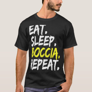 Eat Sleep Bocce Repeat Beach Vacation Boule T-Shirt