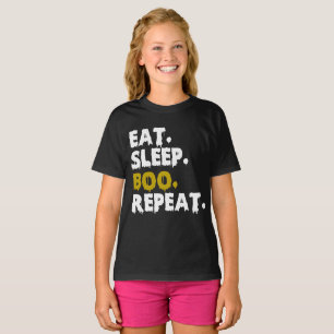 Eat Sleep Boo Repeat - Funny Halloween 2022 T-Shirt