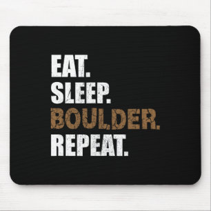 Eat Sleep Boulder Repeat Climbing Hall Climbing Sp Mouse Mat
