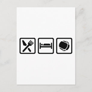 Eat sleep Boule Postcard