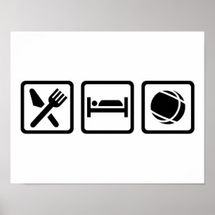 Eat sleep Boule Poster