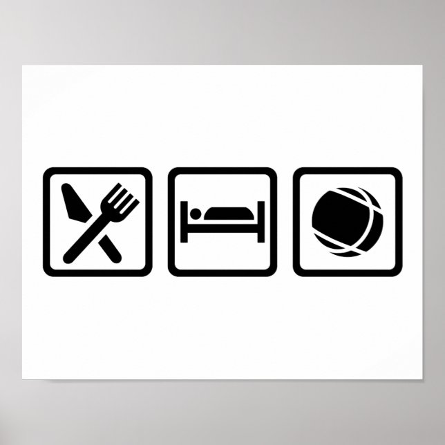 Eat sleep Boule Poster (Front)