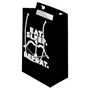 Eat sleep bow repeat archery small gift bag