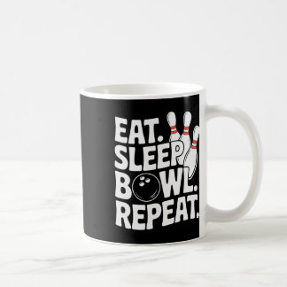 Eat Sleep Bowl Repeat 1  Coffee Mug