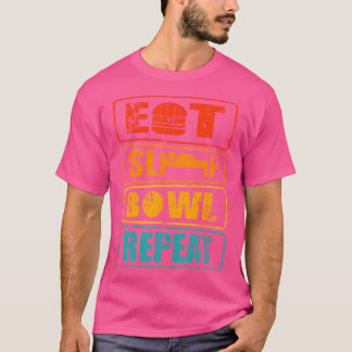 Eat Sleep Bowl Repeat Bowling Tournament T-Shirt