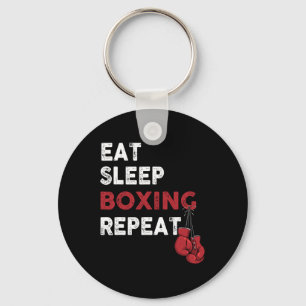 Eat Sleep Box - Boxing Lover Gym Boxer Kickboxing Key Ring