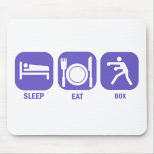 Eat Sleep Box Mouse Mat