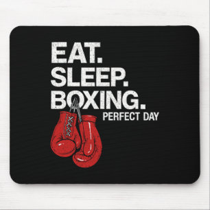 Eat Sleep Boxing Gloves Boxer Fighting Combat Spor Mouse Mat