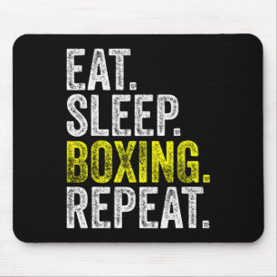 Eat Sleep Boxing Repeat Boxer Fighter Fighting Wor Mouse Mat