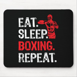 Eat Sleep Boxing Repeat Boxing Player Funny Mouse Mat
