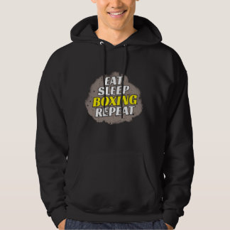 eat sleep boxing repeat hoodie