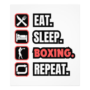 Eat Sleep Boxing Repeat Photo Print