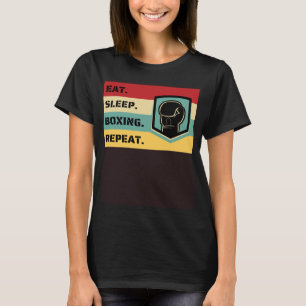 Eat Sleep Boxing Repeat Sports Fighter Coach Cool T-Shirt