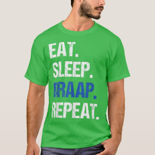 Eat Sleep Braap Repeat Funny Dirt Bike Motocross 4 T-Shirt
