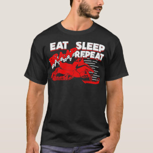 Eat Sleep Braap Repeat Snowmobiler Gift T-Shirt