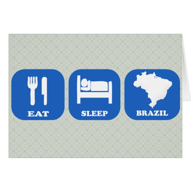 Eat Sleep Brazil (Front Horizontal)