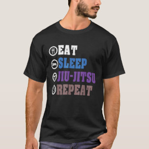 Eat Sleep Brazilian Jiu Jitsu BJJ Repeat for athle T-Shirt