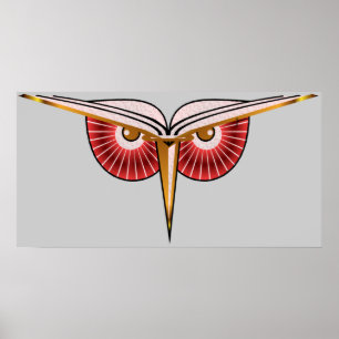 Eat Sleep Breathe Books Owl Print