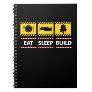 Eat Sleep Build Toy Brick Notebook