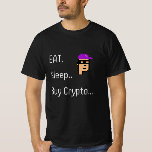 Eat Sleep Buy Crypto T-Shirt NFT Investor Gift