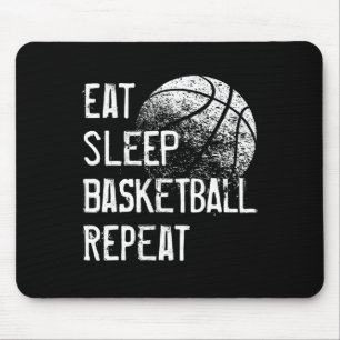 Eat Sleep Bysketbyll Repeat For Men Women Girls Bo Mouse Mat