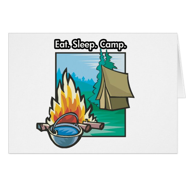 Eat, Sleep, Camp (Front Horizontal)