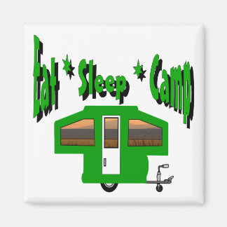 Eat Sleep Camp Magnet