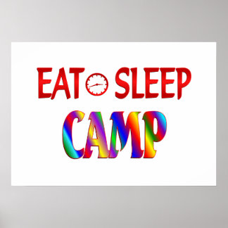 Eat Sleep Camp Poster