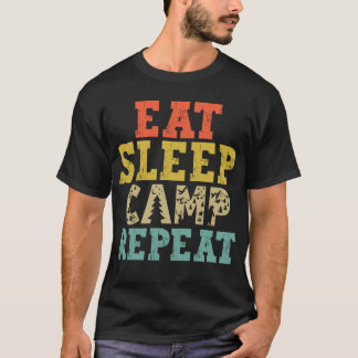 Eat Sleep Camp Repeat Camping Lover T-Shirt
