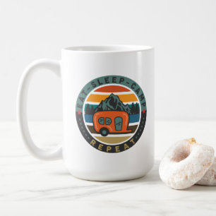 Eat Sleep Camp, Repeat Coffee Mug