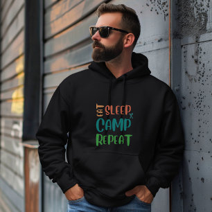 Eat Sleep Camp Repeat – The Ultimate Camping Life Hoodie