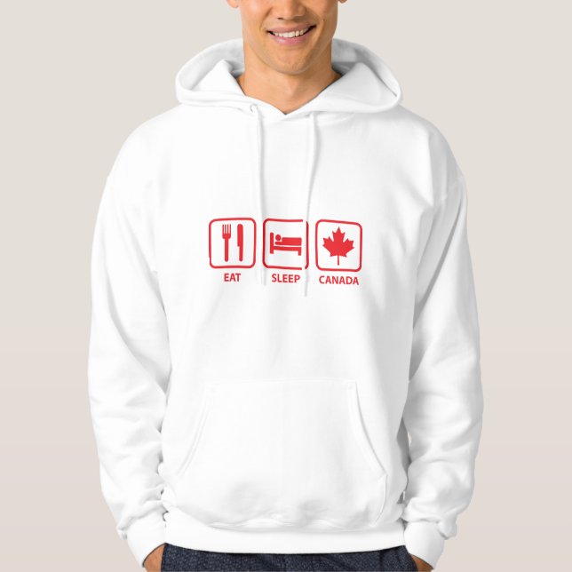Eat Sleep Canada Hoodie (Front)