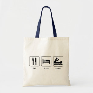 Eat Sleep Canoe Tote Bag