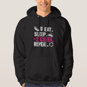 Eat Sleep Cheer For Cheerleader Cheerleading Girls Hoodie