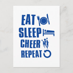 Eat sleep Cheer Postcard