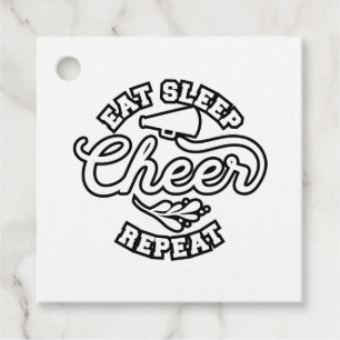 Eat Sleep Cheer Repeat Cheer Coach Ideas Favour Tags