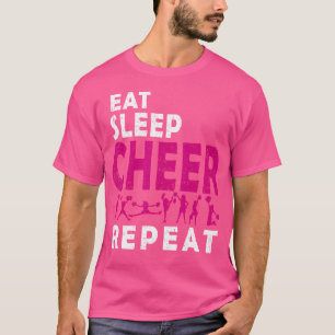 Eat Sleep Cheer Repeat Cheer Leading T-Shirt