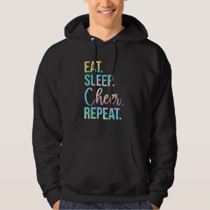 Eat Sleep Cheer Repeat Cheerleader Cheerleading Ch Hoodie