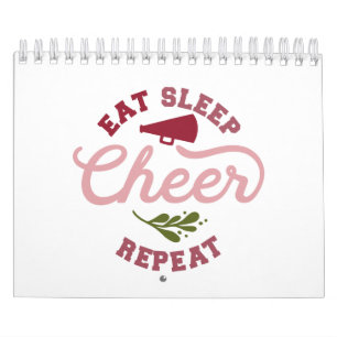 Eat Sleep Cheer Repeat Cheerleader Ideas Calendar