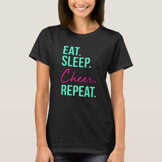 Eat Sleep Cheer Repeat Cheerleading Cheerleader Gr T-Shirt
