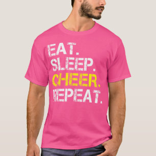 Eat Sleep Cheer Repeat Cheerleading Cheerleader T-Shirt