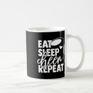 Eat Sleep Cheer Repeat Cheerleading Girl, Boy, Kid Coffee Mug