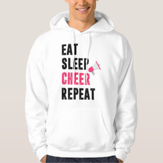 Eat Sleep Cheer Repeat - living that cheer life Hoodie