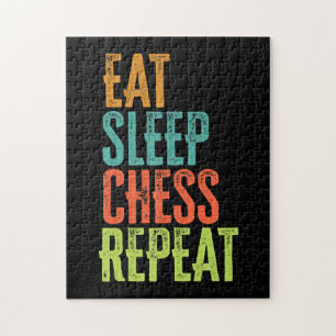 eat sleep chess repeat grand master coach legend jigsaw puzzle