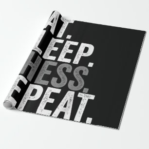Eat Sleep Chess Repeat Player Board Kids Boy Game Wrapping Paper