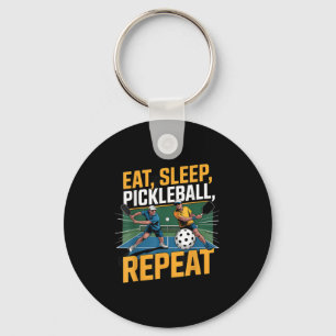 Eat Sleep Ckleball Repeat Funny Ckleball Player  Key Ring