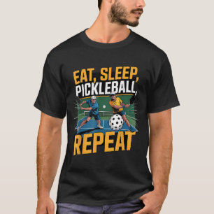 Eat Sleep Ckleball Repeat Funny Ckleball Player  T-Shirt